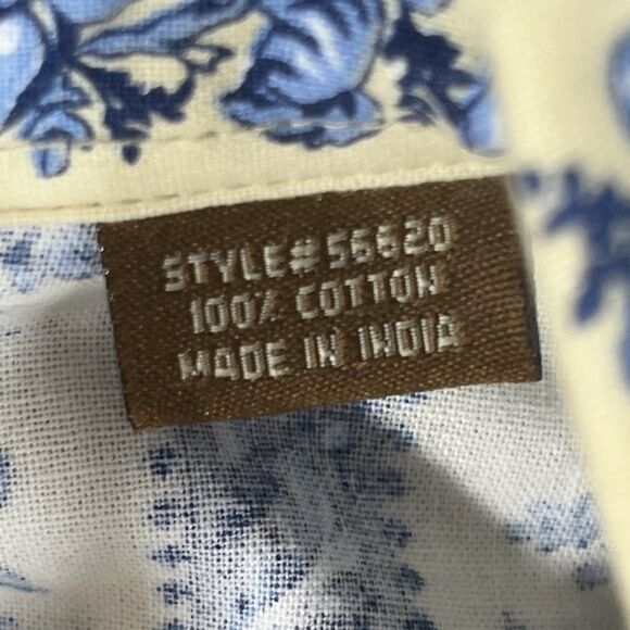 Walls Cowgirl Ranch Wear Women’s Western Snap Shirt Medium Floral Stripe  (flaw) - Picture 8 of 14